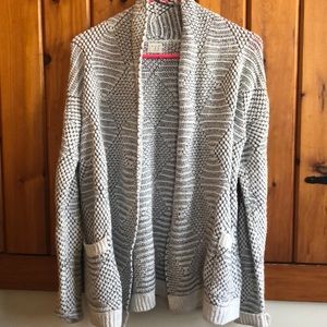 A New Day Print Open Cardigan